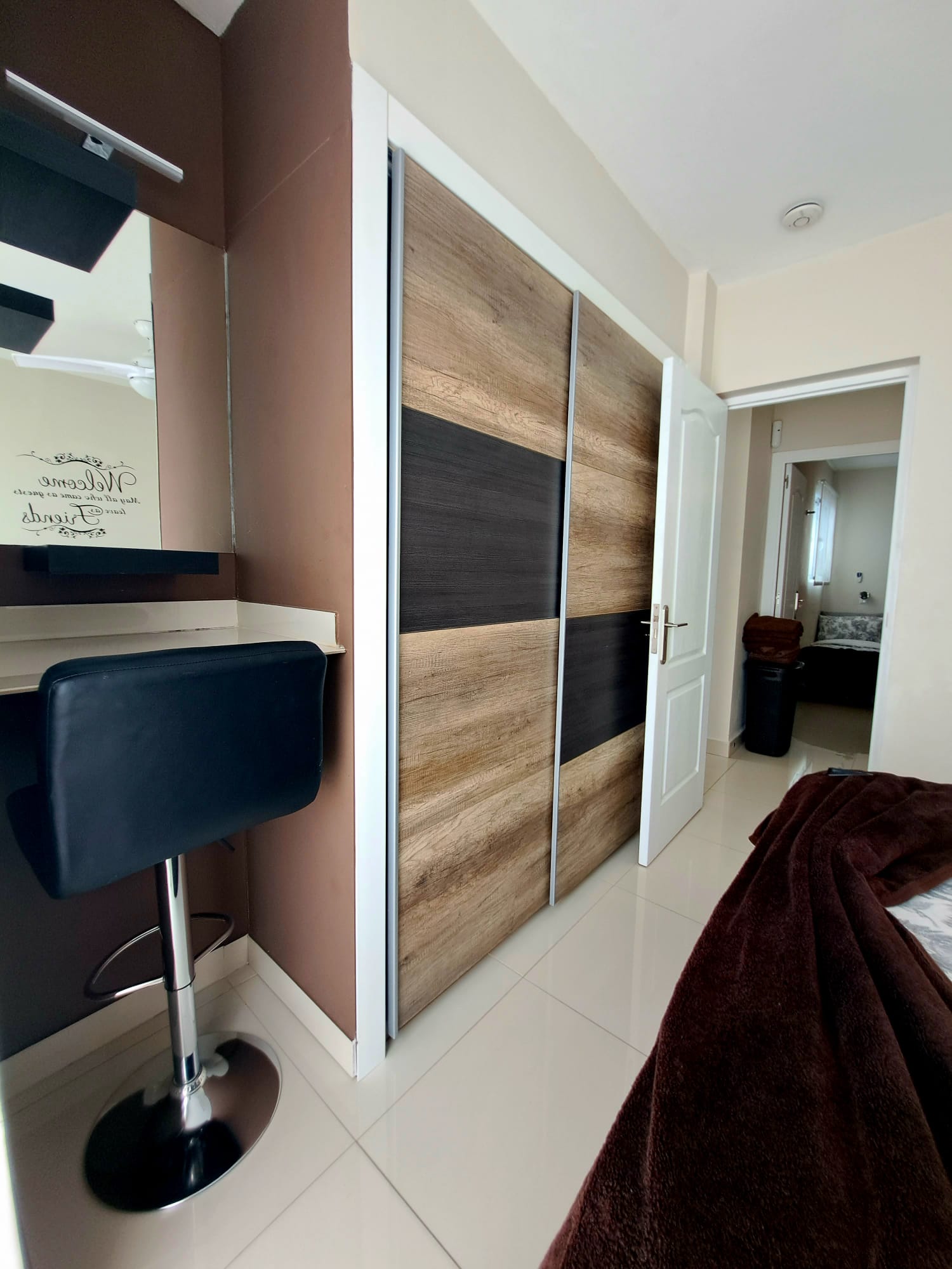 Closet in master bedroom