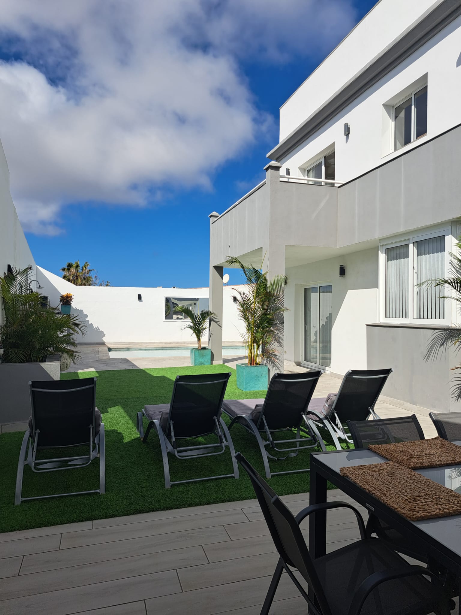 Garden and pool